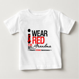 T-shirt Pour Bébé Conscience de course je porte le ruban rouge pour