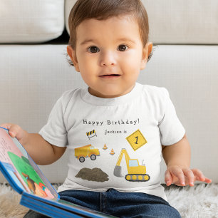 T-shirt Pour Bébé Construction Joyeuse Birthday