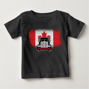 T-shirt Pour Bébé Convoi pour la liberté des camions du Canada 2022