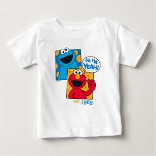 T-shirt Pour Bébé Cookie Monster & Elmo   Ha Ha ouais