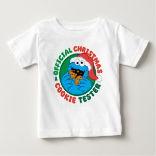 T-shirt Pour Bébé Cookie Monster Tester officiel de biscuits de No