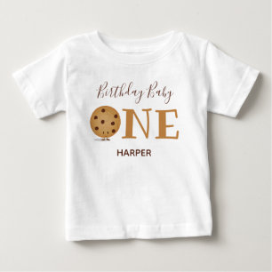 T-shirt Pour Bébé Cookie Un 1er Premier Anniversaire