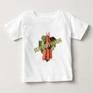 T-shirt Pour Bébé Cool de laitue de légumes super-aliments carottes