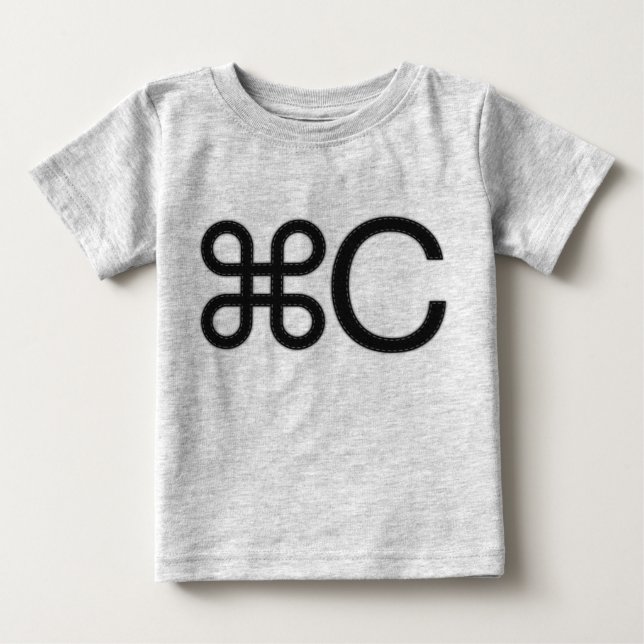 T-shirt Pour Bébé Copier la chemise Apple C Mac Twin (Devant)