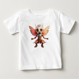 T-shirt Pour Bébé Coral Gold Mignon Robot Danseur Pixie