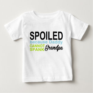 T-shirt Pour Bébé corrompu par le grand-papa