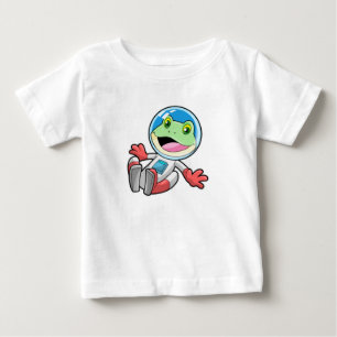 T-shirt Pour Bébé Costume spatial de l'astronaute de grenouille