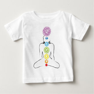 T-shirt Pour Bébé Couleur 01 de yoga de Chakras