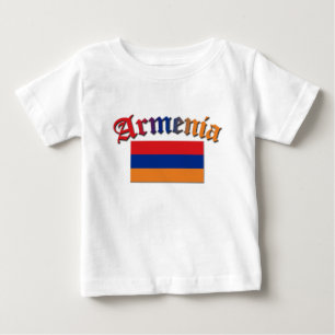 T-shirt Pour Bébé Couleur du drapeau 3 de l'Arménie