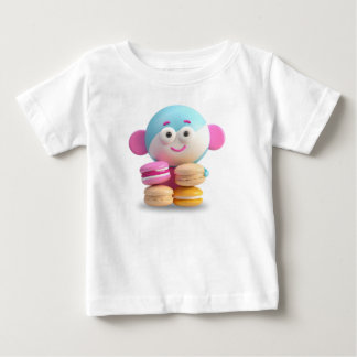 T-shirt Pour Bébé Couleur mignonne Macaron Vêtements de bébé