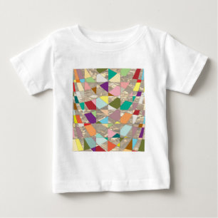 T-shirt Pour Bébé Couleurs Abstraites or