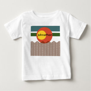 T-shirt Pour Bébé Coup de soleil Abstrait