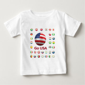 T-shirt Pour Bébé Coupe du monde des Etats-Unis Afrique du Sud 2010