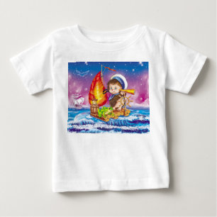 T-shirt Pour Bébé Courageux marin