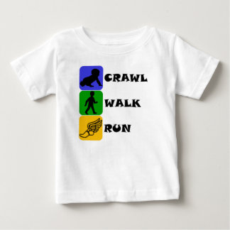 T-shirt Pour Bébé Course de promenade de rampement