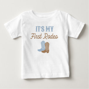 T-shirt Pour Bébé Cowboy Premier Rodéo Anniversaire