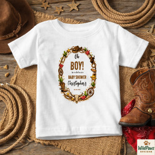 T-shirt Pour Bébé Cowboy Wild West Rodeo Ranch   Bébé Western Rustiq