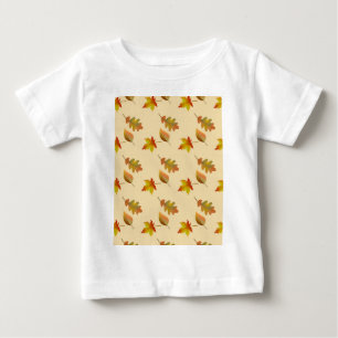 T-shirt Pour Bébé Cozy autumn maple leaves oak leaves