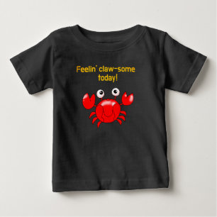 T-shirt Pour Bébé Crabe mignon et amusant pour les amoureux des océa
