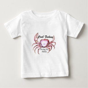 T-shirt Pour Bébé Crabe rose de l'Alaska de port néerlandais