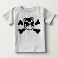 Crâne de bouledogue pour le bébé