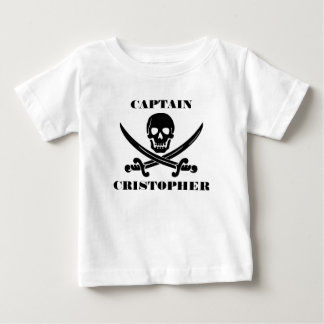 T-shirt Pour Bébé Crâne de drapeau de pirate