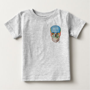 T-shirt Pour Bébé Crâne de Netter sur un vêtement une pièce de b