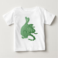 créature imaginaire mythique dragon vert mignon