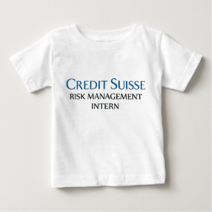 T-shirt Pour Bébé Credit Suisse stagiaire en gestion des risques