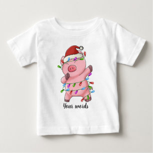 T-shirt Pour Bébé Créez votre propre chien de Noël