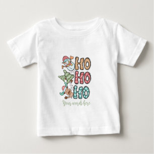 T-shirt Pour Bébé Créez votre propre ho Ho Ho Reindeer Tree & Snowma