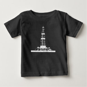 T-shirt Pour Bébé Creuse de forage de champ d'huile