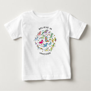 T-shirt Pour Bébé Croire en licorne