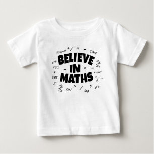 T-shirt Pour Bébé Croire en maths