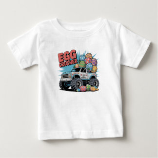 T-shirt Pour Bébé Croiseur d'oeufs Monster Truck Pâques amusant