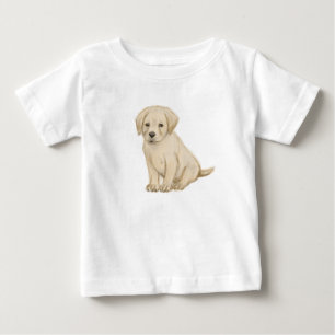 T-shirt Pour Bébé Croquis adorable de chiot labrador