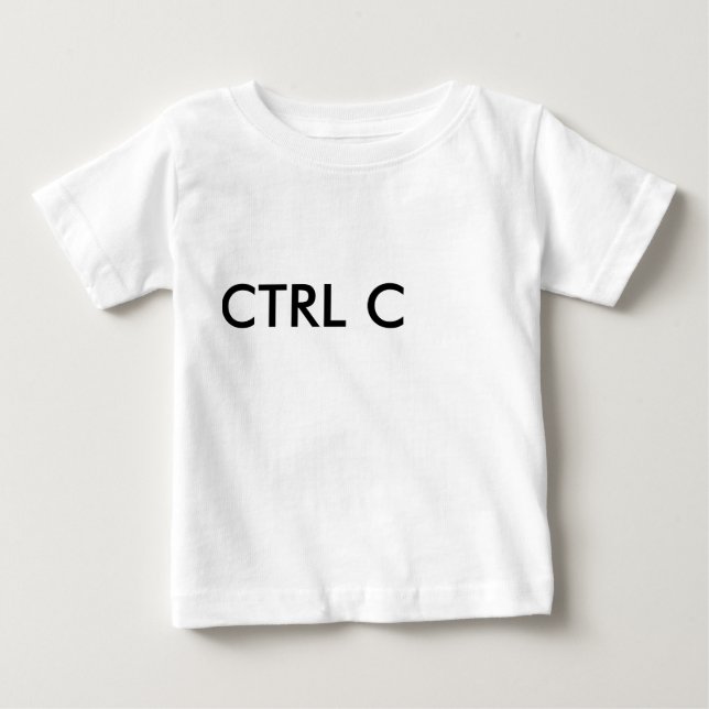 T-SHIRT POUR BÉBÉ CTRL C (Devant)