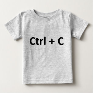 T-shirt Pour Bébé Ctrl C Ctrl V Copy Paste Twins