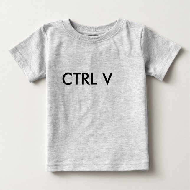T-SHIRT POUR BÉBÉ CTRL V (Devant)