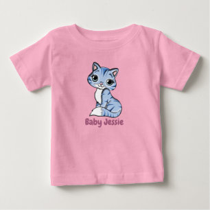 T-shirt Pour Bébé Cute adorable chat et Seal Cub Graphic