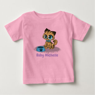 T-shirt Pour Bébé Cute adorable Kitten et Panda Cub Graphic