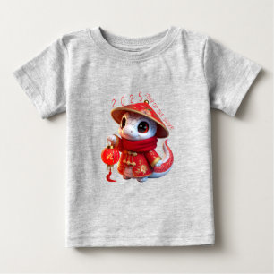 T-shirt Pour Bébé Cute Baby Snake Chinois Nouvel An 2025 Bébé T