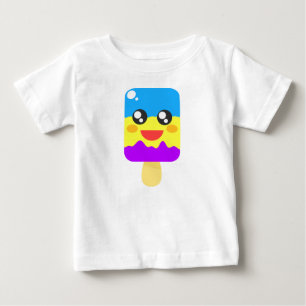 T-shirt Pour Bébé Cute Chibi Ice Lolly Popsicle