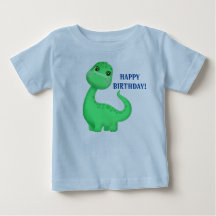 Cute Dinosaur Baby Fine Jersey Texte Changer T-Shi