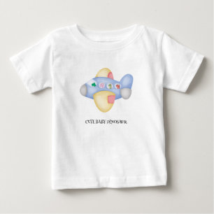 T-shirt Pour Bébé Cute dinosaure avion Parti étudiant anniversaire d