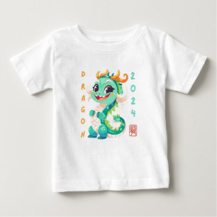 T-shirt Pour Bébé Cute Dragon 2024