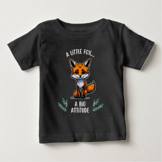 T-shirt Pour Bébé Cute et conviviale - Texte blanc