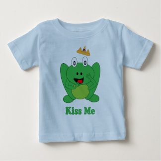 T-shirt Pour Bébé Cute Frog Dit "Kiss Me", Tee - shirt de Fairytale