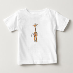 T-shirt Pour Bébé Cute Giraffe drawing, safari animals