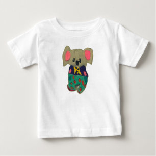 T-shirt Pour Bébé Cute koala avec dessin de vêtements humains